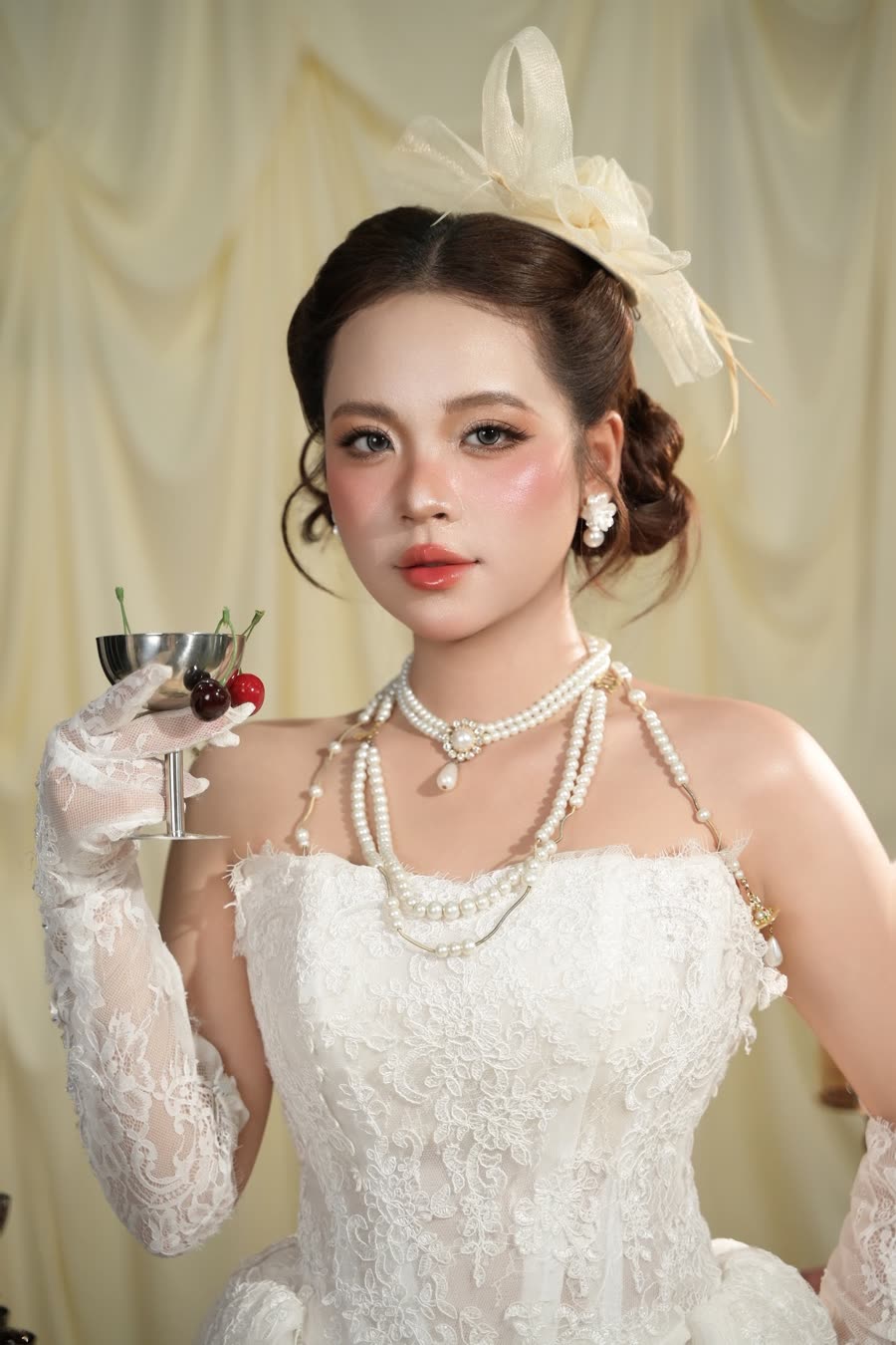 Layout cô dâu do học viên thực hiện